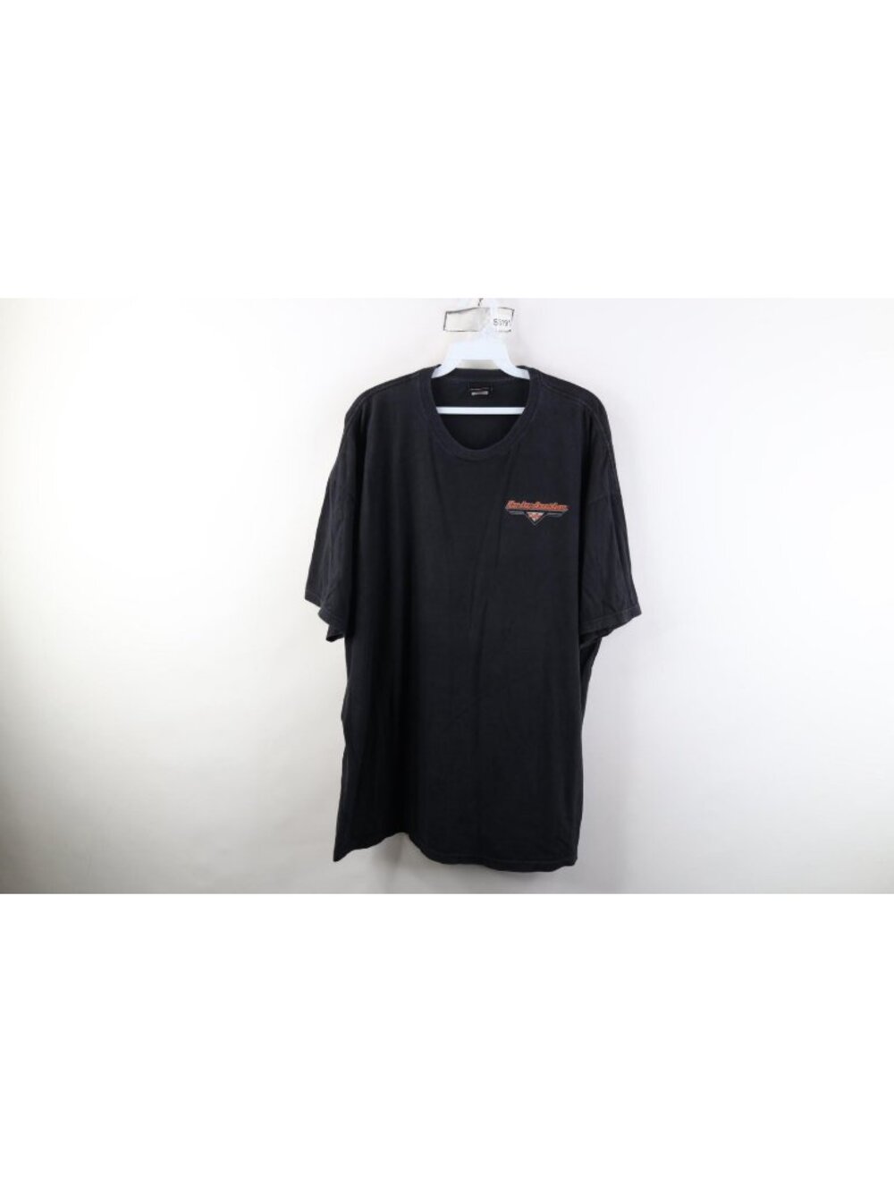 Vintage Y2K Harley Davidson Cafe Mens 2XL Faded Spell Out Fire Flames T-Shirt